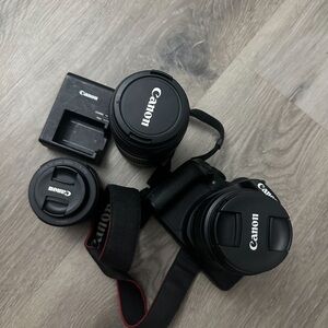 Canon Rebel t6 with extra lens